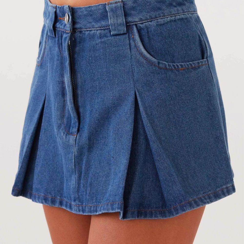 [SOLD] Peppermayo Ashlyn Denim Mini Skirt- Indigo, Size US10, NEW WITH TAGS